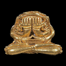 พระปิดตามหาอุตม์หลวงพ่อเกษม เขมโก เนื้อทองคำ