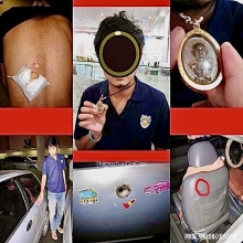 หลวงปู่สี เหรียญอายุยืน ครึ่งองค์ เหรียญหยุดกระสุน