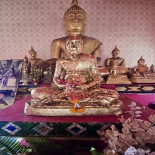 หลวงปู่สี เหรียญอายุยืน ครึ่งองค์ เหรียญหยุดกระสุน