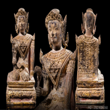 พระแม่โพสพทรงเครื่องยุครัตนโกสินทร์