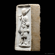 พระสิวลีรูปสี่เหลี่ยม เนื้อผงเกสรแช่น้ำมนต์ หลวงปู่โต๊ะ