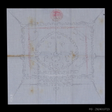 ๙ “จารมือ+ใบฝอย” ผ้ายันต์พุทธเกษตรหลวงพ่อกัสสปมุนี ๙