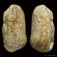 พระวัดพลับพิมพ์สมาธิใหญ่ เนื้อผง พ.ศ.2380 พร้อมบัตรรับรอง2ใบ