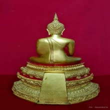 พระบูชาพุทธญาณนเรศวร์ ตรา สธ. ลงรักปิดทอง ขนาด 5 นิ้ว