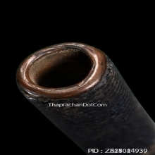 ตะกรุดโทนหลวงพ่อทบ วัดชนแดน เนื้อทองแดง ถักเชือก ลายธงชาติ