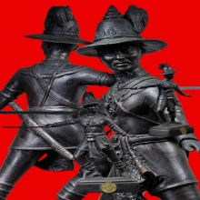 รูปหล่อขนาดบูชา พระบรมรูป สมเด็จพระเจ้าตากสินมหาราช ปี 2518 