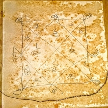 ยันต์ตรีนิสิงเห ลายมือหลวงปู่โต๊ะ วัดประดู่ฉิมพลี 