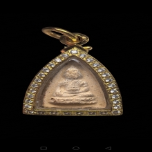 พระพุทโธน้อย หลังยันต์พุทโธ พิมพ์เล็ก แม่ชีบุญเรือน ปี 2494