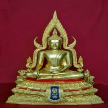 พระบูชาหลวงพ่อพระพุทธชินราช ภปร 9 นิ้ว กะไหล่ทอง