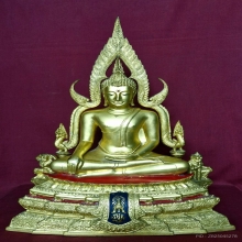 พระบูชาหลวงพ่อพระพุทธชินราช ภปร 9 นิ้ว ลงรักปิดทอง