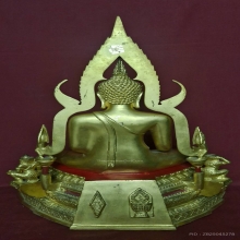 พระบูชาหลวงพ่อพระพุทธชินราช ภปร 9 นิ้ว ลงรักปิดทอง