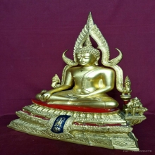 พระบูชาหลวงพ่อพระพุทธชินราช ภปร 9 นิ้ว ลงรักปิดทอง