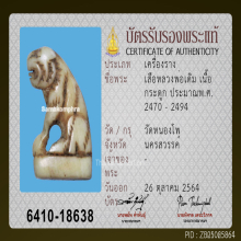 เสือหลวงพ่อเดิม วัดหนองโพ เนื้อกระดูก