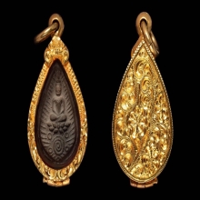 พระกสิณหลวงพ่อพัฒน์รุ่นแรก พิมพ์เล็กป้อมบัวเก้า 