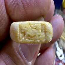 แหวนสิงห์งาแกะ เก่าแห้งสมบูรณ์ วงใหญ่