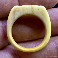 แหวนสิงห์งาแกะ เก่าแห้งสมบูรณ์ วงใหญ่