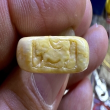 แหวนสิงห์งาแกะ เก่าแห้งสมบูรณ์ วงใหญ่