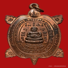 เหรียญเต่าหลวงปู่หลิว วัดไร่แตงทอง ปี2537 (รุ่นสุขใจ)