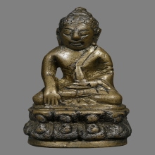 กริ่งหลวงพ่อจาดออกวัดบางหอยพิมพ์กลางแต่งเก่า