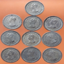 เหรียญเฟื้องหนึ่ง ร. 5 เนื้อเงิน สภาพสวยฟันเฟืองขอบเหรียญลึก