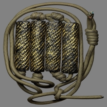 ตะกรุดสี่มหาอำนาจหลวงพ่อเทียม  วัดกษัตราธิราช