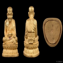 หลวงพ่อทวดรุ่นสร้างเจดีย์ ชุดทองคำ สร้างปี 2533 สวยๆ