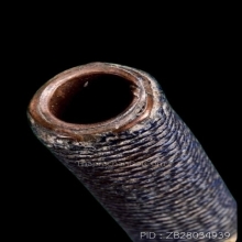 ตะกรุดโทนหลวงพ่อทบ วัดชนแดน เนื้อทองแดง ถักเชือก ลายธงชาติ