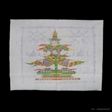 “ผ้ายันต์ท้าวเวสสุวรรณเขียนมือ”หลวงพ่อคง วังสรรพรส