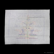 “ผ้ายันต์ท้าวเวสสุวรรณเขียนมือ”หลวงพ่อคง วังสรรพรส