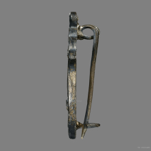 เหรียญหลังเข็มกลัด​ หลวงพ่อแป้น​ วัดบ้านไร่