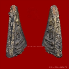 เหรียญหล่อพิมพ์พระพุทธสามเหลี่ยม หลวงพ่อรุ่ง วัดท่ากระบือ