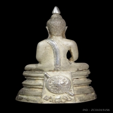 หลวงพ่อโสธรกรมตำรวจ 80 ปีเนื้อเงินเส้นคอติด3เส้น