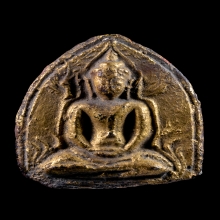 พระขุนแผน ปางสมาธิ พิมพ์พิเศษ เนื้อดินเผา กรุวัดจงกรม อยุธยา