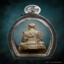 หลวงพ่อสง่า เนื้อเงิน อุดเทียนชัย เส้นเกศา มวลสารจ.ราชบุรี