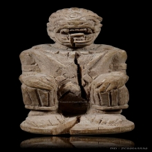 หนุมานหลวงพ่อสุ่น เนื้อไม้แกะ หน้าโขน