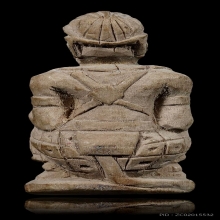 หนุมานหลวงพ่อสุ่น เนื้อไม้แกะ หน้าโขน