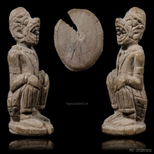 หนุมานหลวงพ่อสุ่น เนื้อไม้แกะ หน้าโขน