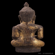 พระบูชา3นิ้ว สมัยสุโขทัย เนื้อไม้ลงรักปิดทองเก่า หายากมาก