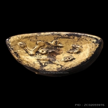 พระบัวเข็ม3นิ้ว เนื้อไม้ลงรักปิดทอง ศิลปพม่า เก่าจัดชัดเจน