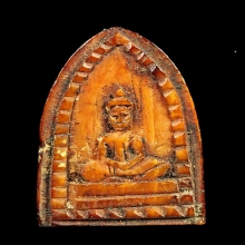 พระพุทธงาแกะ หลังนางกวัก เนื้องาสีเข้มจัดมาก