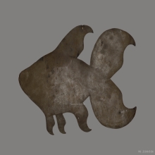 ปลาตะเพียนหลวงพ่อแจ๋  จารมือยุคต้น