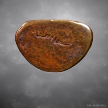 รูปหล่อหลวงปู่แหวน อาจารย์เชื้อ หนูเพชร วัดสะพานสูง ปี2506