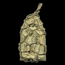 พระลีลากรุสุโขทัย ถักลวดเก่า สูงเกือบ 3 นิ้ว