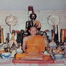 เสมา หลังยันต์5 หูตันเนื้อทองแดง หลวงพ่อพรหม วัดขนอนเหนือ