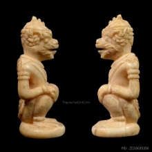 หนุมานงาแกะ หลวงพ่อสุ่น วัดศาลากุล หน้าโขน มีจาร