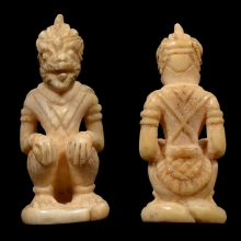 หนุมานงาแกะ หลวงพ่อสุ่น วัดศาลากุล หน้าโขน มีจาร