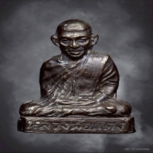 รูปเหมือนปั้ม หลวงพ่อแดง วัดแหลมสอ รุ่นแรกพิมพ์แข้งใหญ่