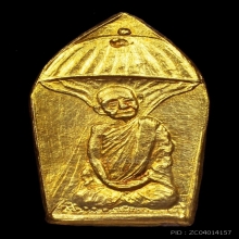 เหรียญหลวงปู่แหวน สุจิณโณ ชุดทองคำปรกใบมะขาม ปี2520