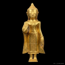 พระบูชาศิลปะนครศรีธรรมราช ปางห้ามญาติ เนื้อทองคำ