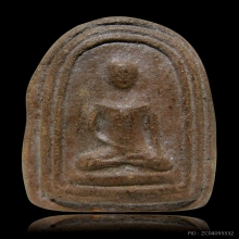 พระเศียรโล้นสะดุ้งกลับหลวงปู่บุญ เนื้อดิน